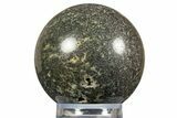 Polished Moss/Dendritic Agate Sphere - Fluorescent! #308662-1